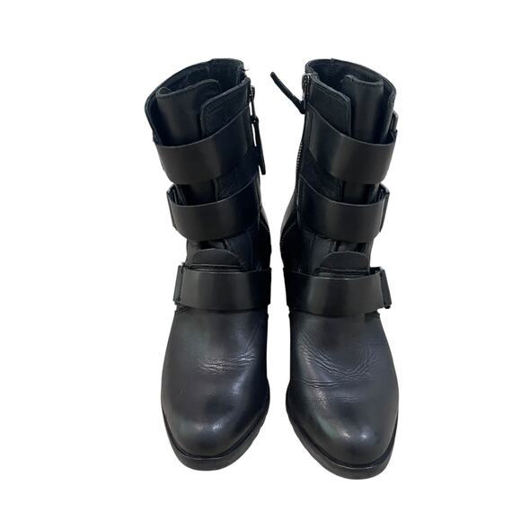 Sorel Women’s After Hours Black Leather Ankle Bootie Wedge Boots~Sz US 9 - Picture 4 of 11